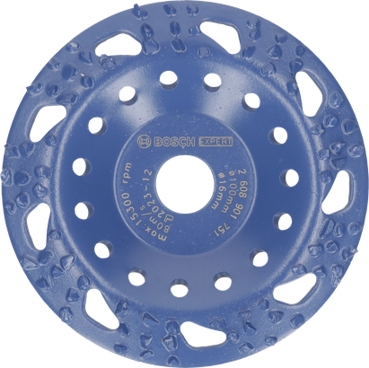Bosch多材質粗斜磨頭 100 mm。